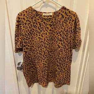 We The Free by Free People Cheetah Print Top